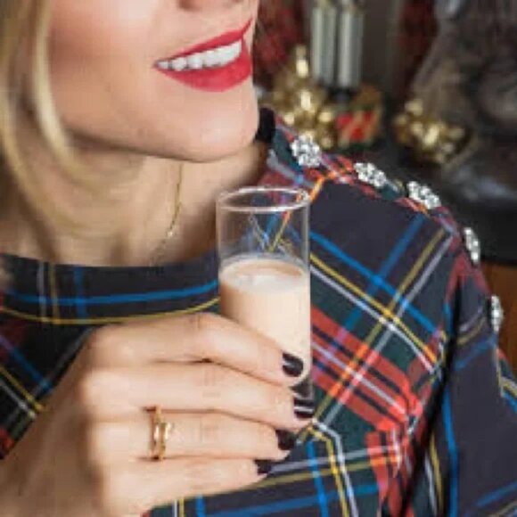 Nwt J Crew Funnelneck shirt in Stewart tartan plaid with jeweled buttons - Picture 7 of 8